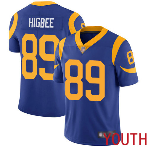 Los Angeles Rams Limited Royal Blue Youth Tyler Higbee Alternate Jersey NFL Football #89 Vapor Untouchable->youth nfl jersey->Youth Jersey